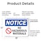 Signmission No Hazardous Materials OSHA Notice Sign, Plastic, 18in W x 12in L, 2PK OS-2PACK-NS-P-1218-L-14649 - alternate 4